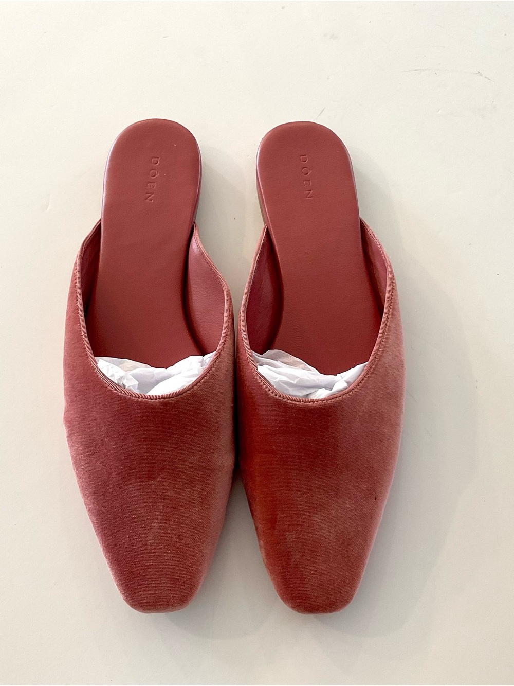 DOEN Wren Mules Blush Size EU 39.5 / US 9